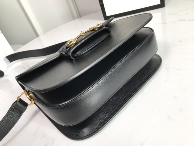 Gucci經典款女包 602204 古馳1955 Horsebit Bag 經典馬銜扣 Gucci爆款女士單肩斜挎包  gqy3912